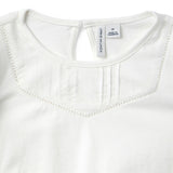 Pintuck Top, white