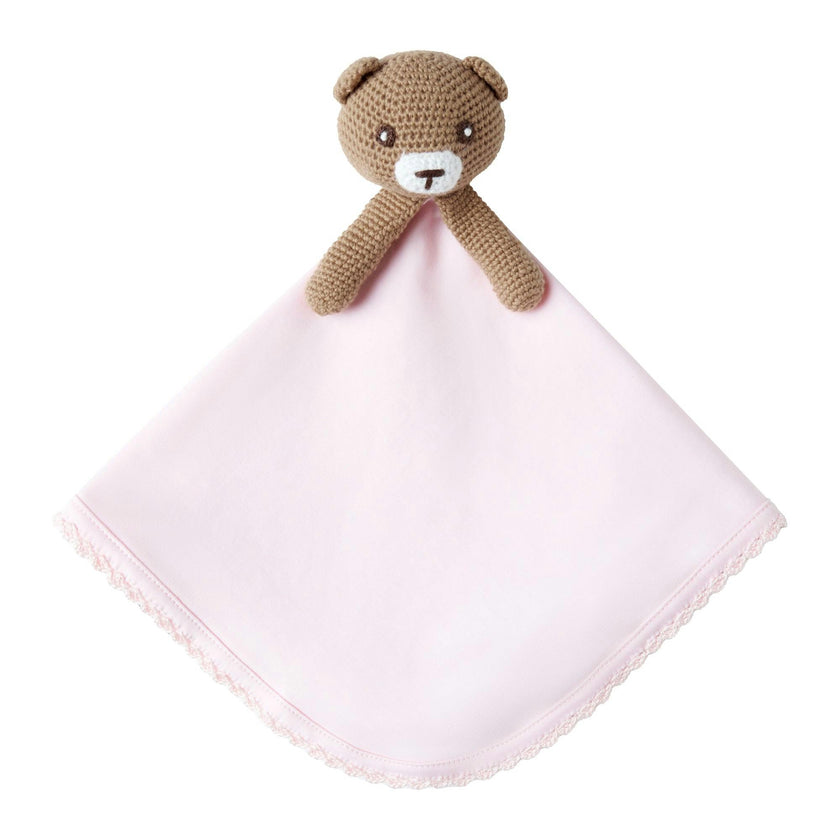 Pima Pink Bear Comforter