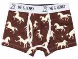 LASSO brown pony print boxer briefs