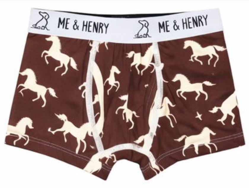 LASSO brown pony print boxer briefs