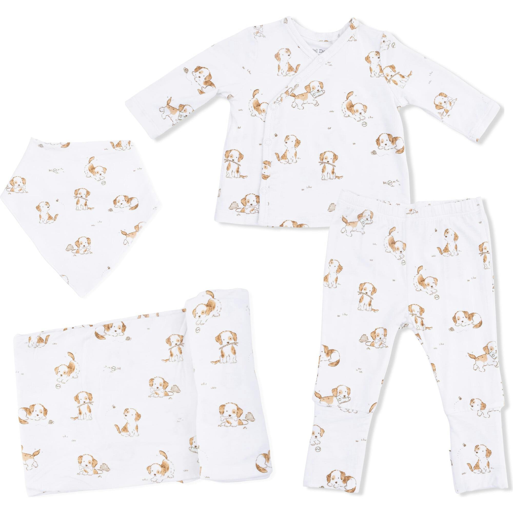 Explorer Puppy - Take Me Home Set with Bandana Bib & Swaddle