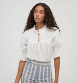 The Zinnia Top -  White