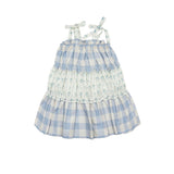 Amber Dress in Blue Gingham