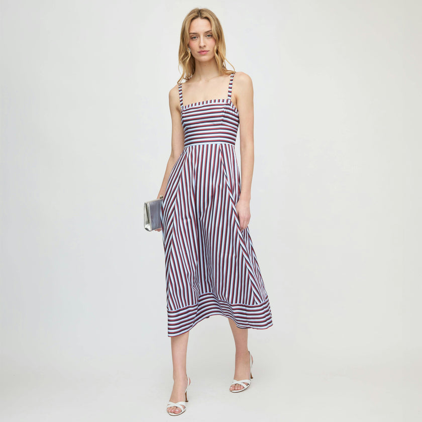 The Margot Dress - Firecracker Stripe