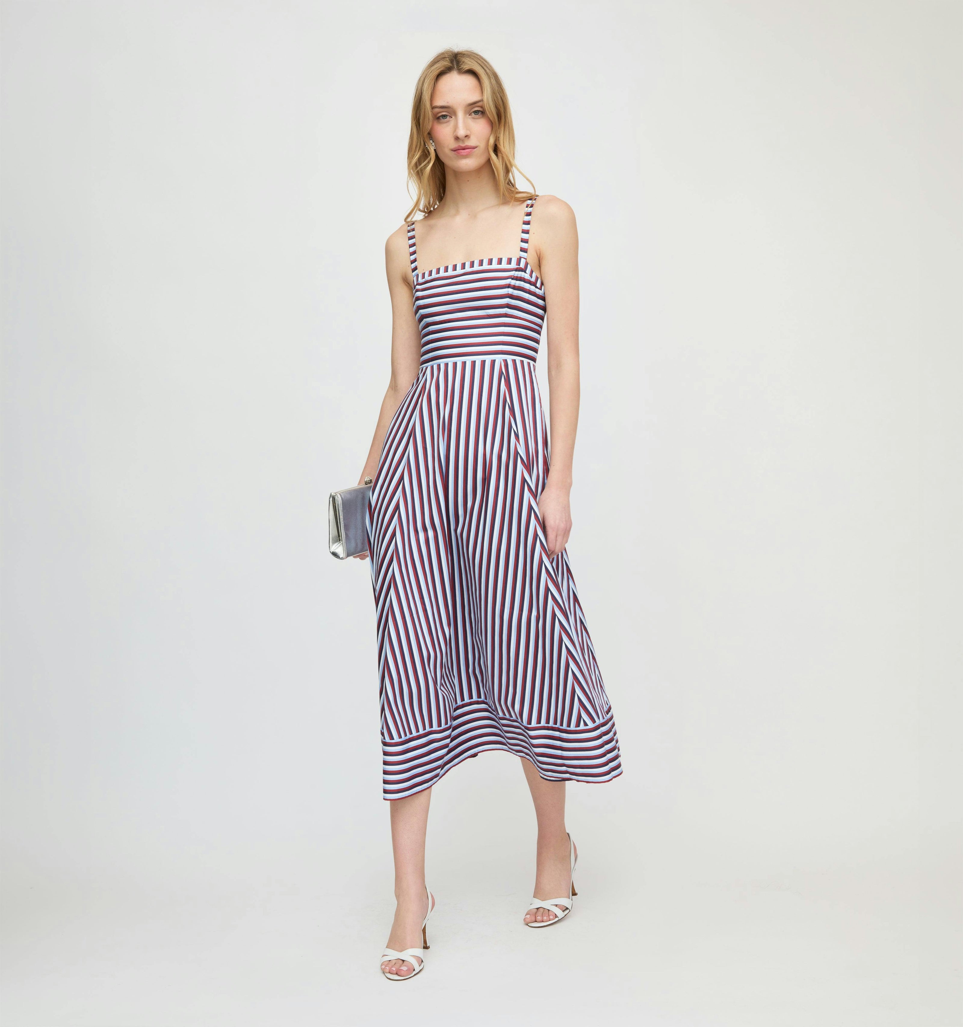 The Margot Dress - Firecracker Stripe