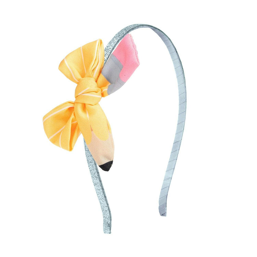 School Days Pencil Bow Headband