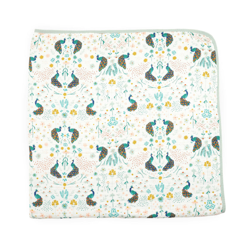 Original Cotton Muslin Quilt - Peacock
