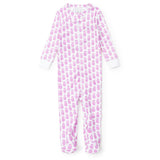 Parker Girls' Zipper Pajama - Palm Beach Pineapples