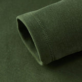 Dark Green Brushed Long Sleeve T-Shirt