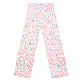 Pink Ski Women's Button Front Long Pajama Set