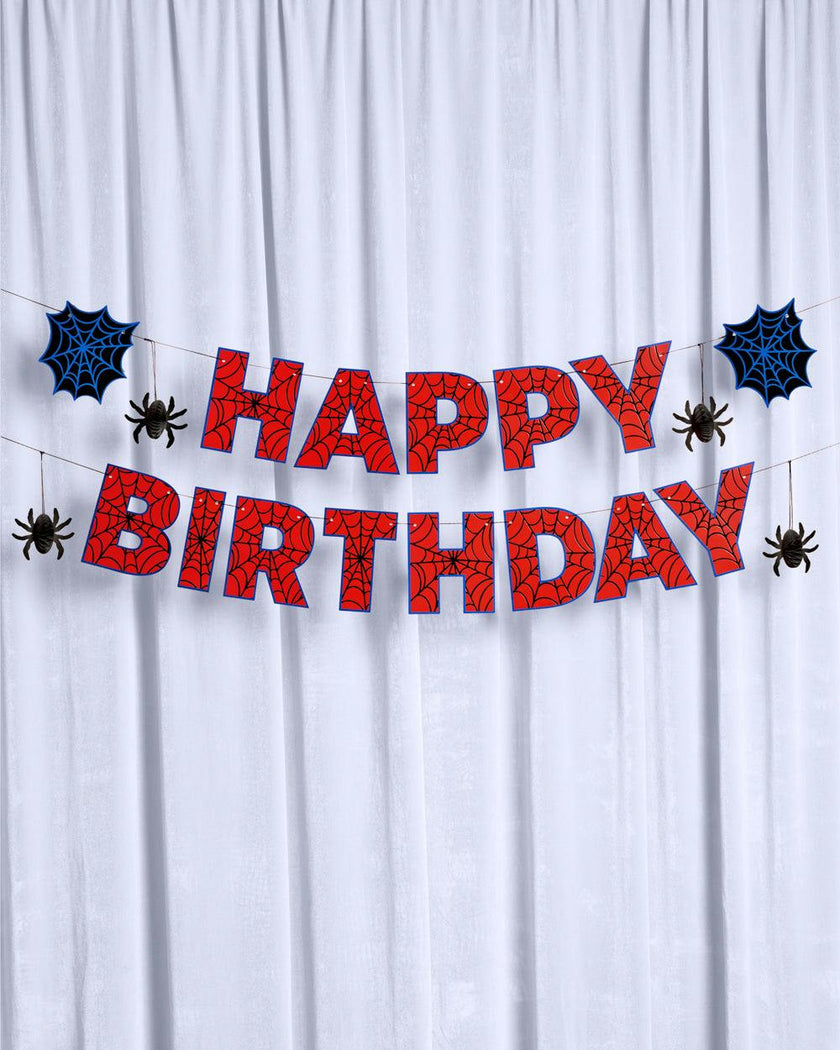 Spider Web 🕸️ Banner - 3D paper banner