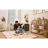 Windowpane Washable Organic Cotton Area Rug
