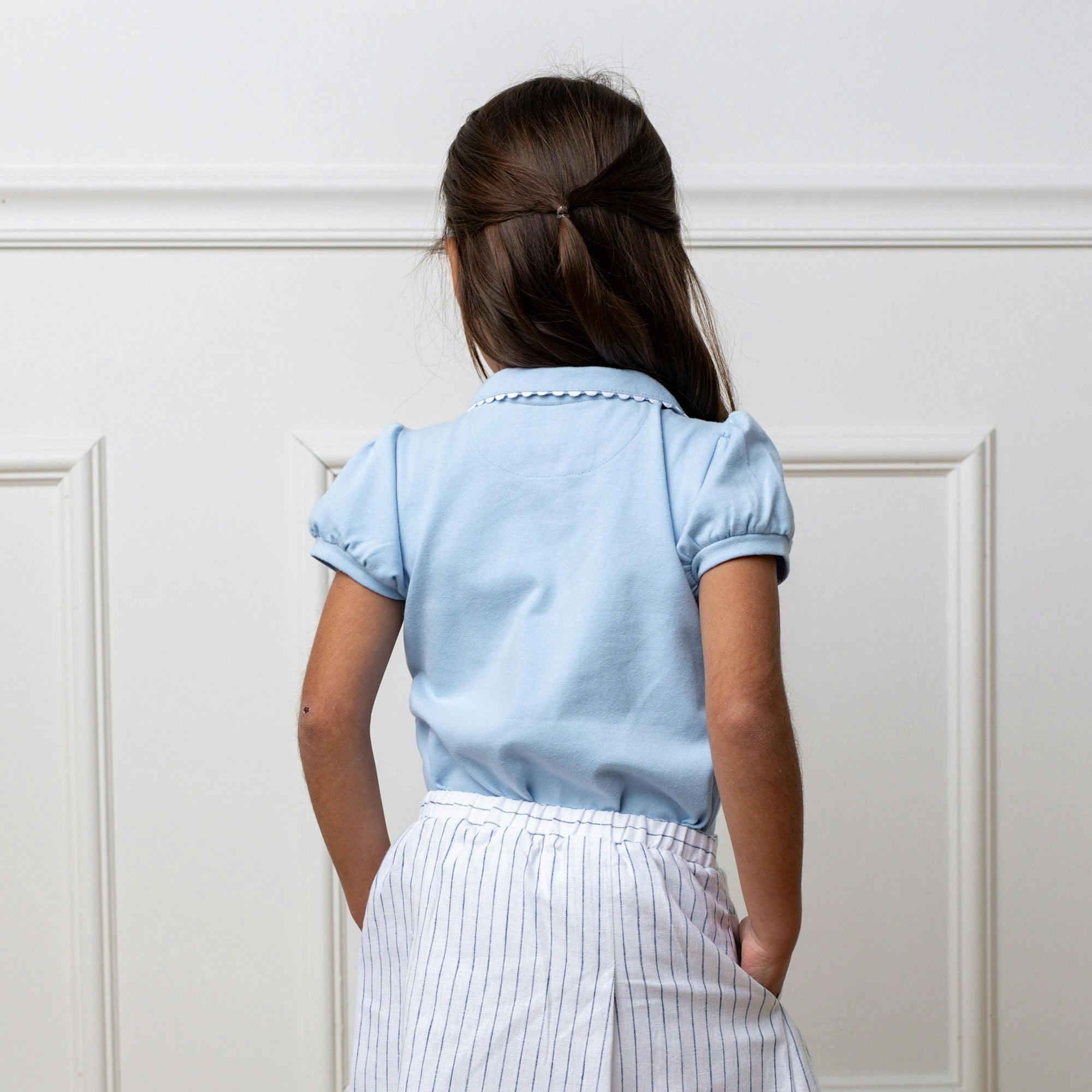 Organic Puff Sleeve Polo