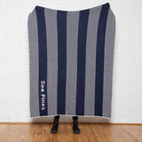 Custom Personalized Sustainable Knit Throw Blanket - Herringbone Stripe