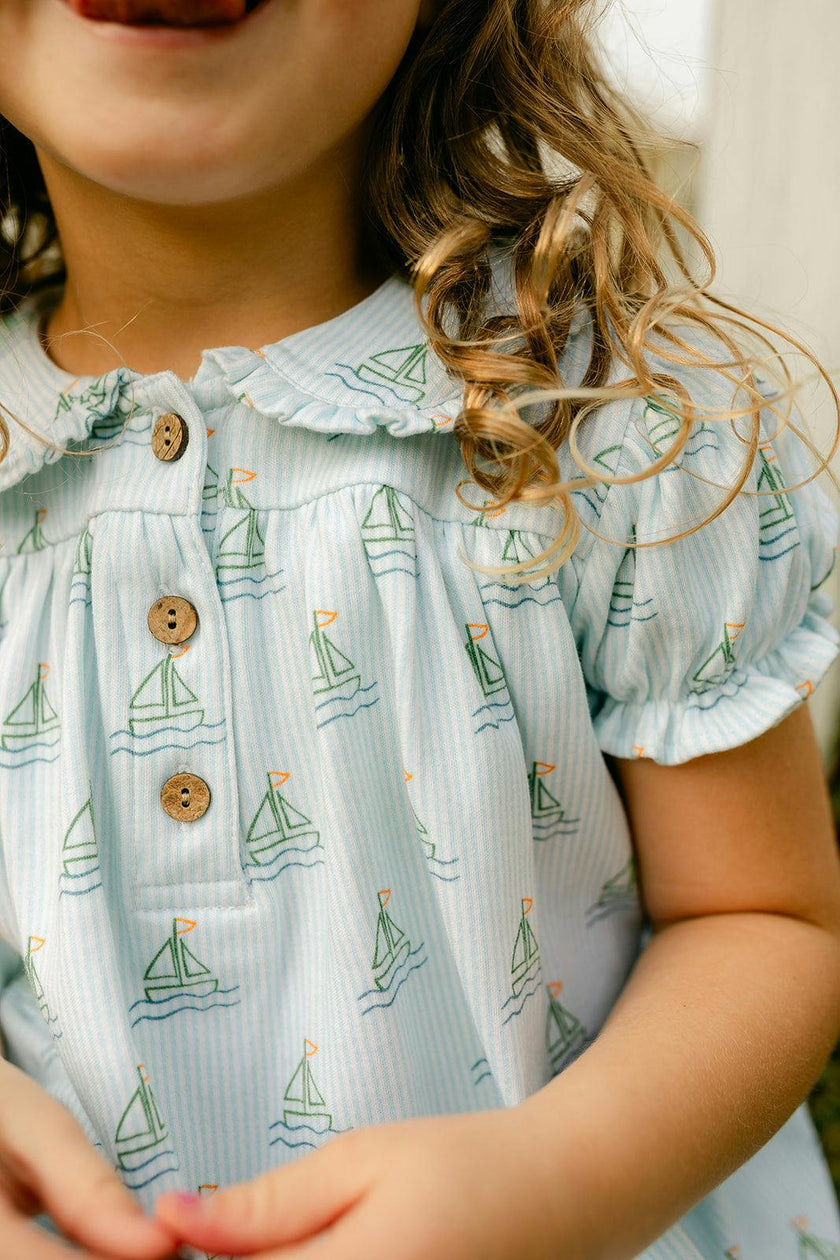Libby Dress - Summer Sailboat