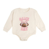Game Day Sequin Patch Long Sleeve Romper