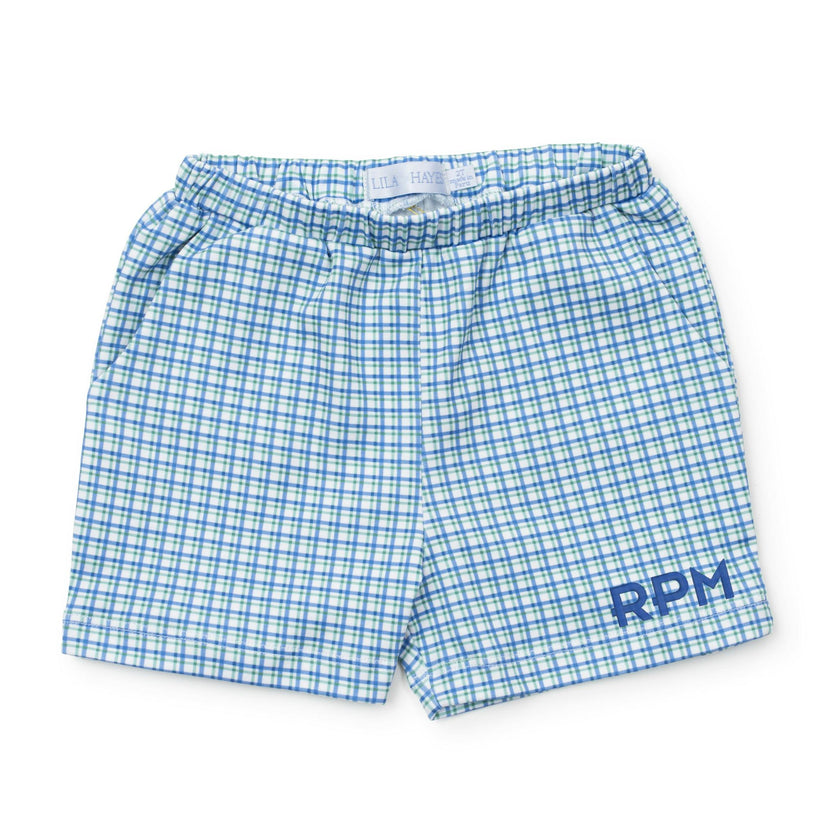 Sawyer Boys' Play Shorts Hampton Plaid
