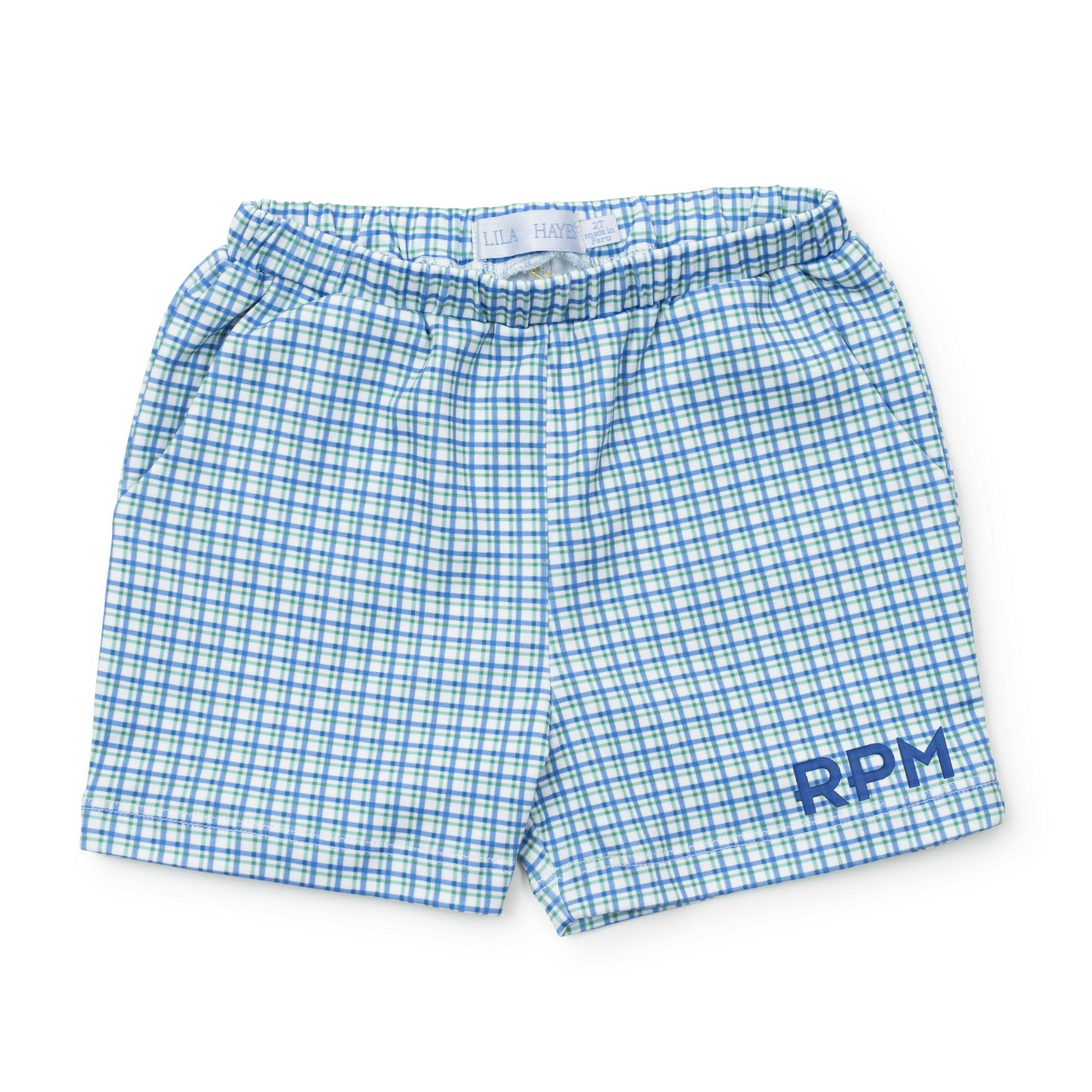 Sawyer Boys' Play Shorts Hampton Plaid