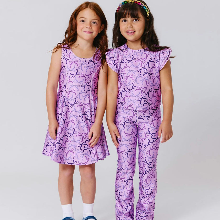 Girls Hi-Shine Flare Legging
