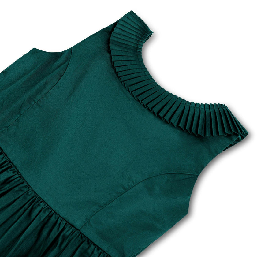 Organic Pleated Collar Party Dress