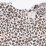 Leopard - Long Sleeve Ruffle Top and Pant