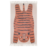 Hand-Woven Braided Tassel Rectangular Rug