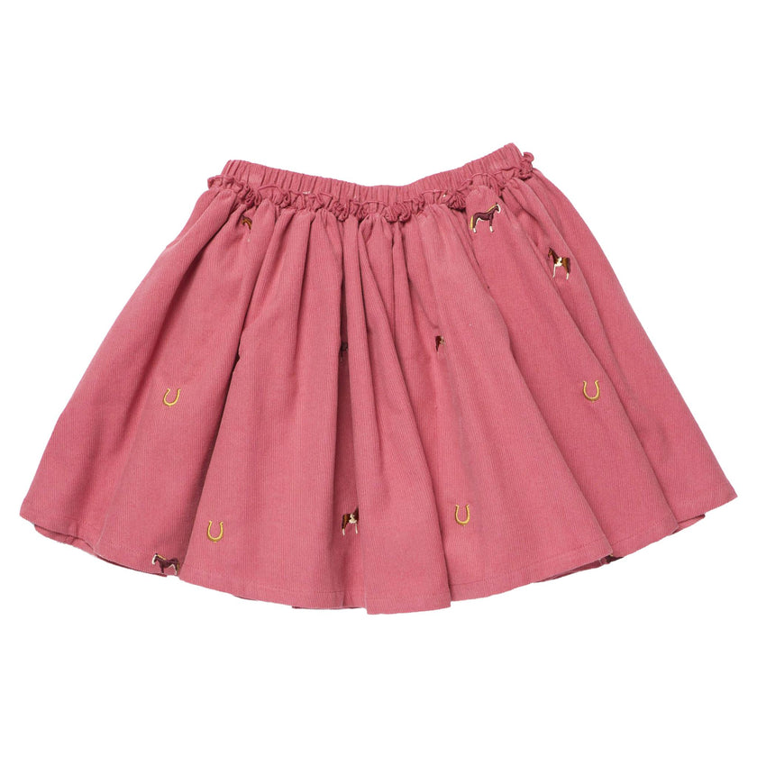 Girls Gianna Skirt - Horse Embroidery