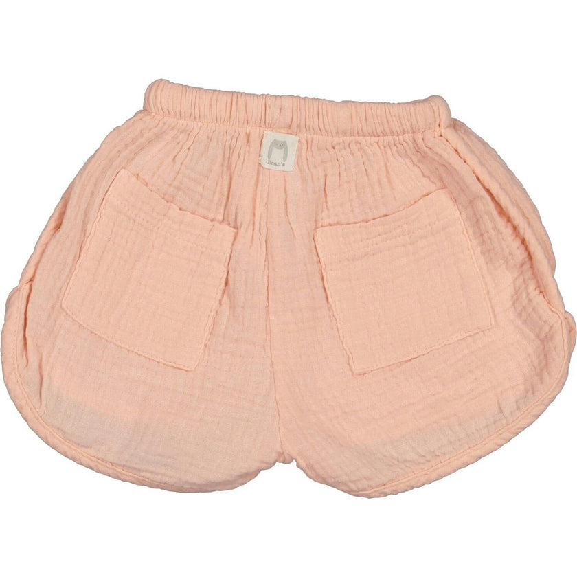 Curved Hem Drawstring Shorts
