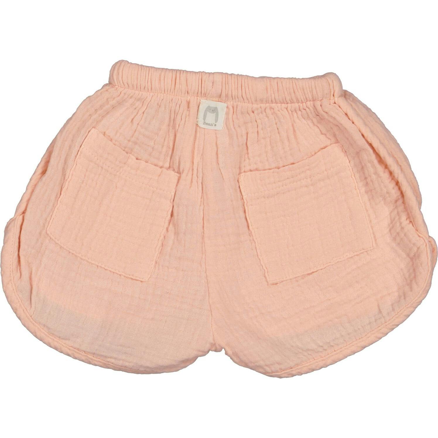 Curved Hem Drawstring Shorts
