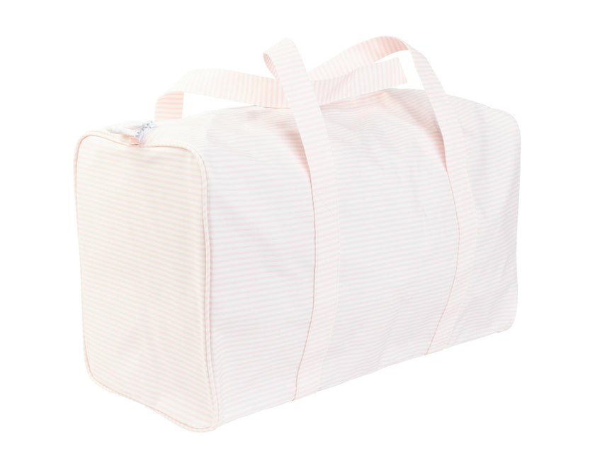 The Duffle Bag in Pink Stripe
