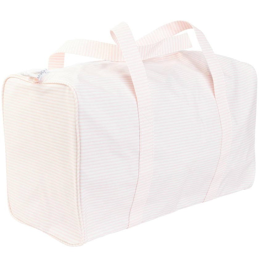 The Duffle Bag in Pink Stripe