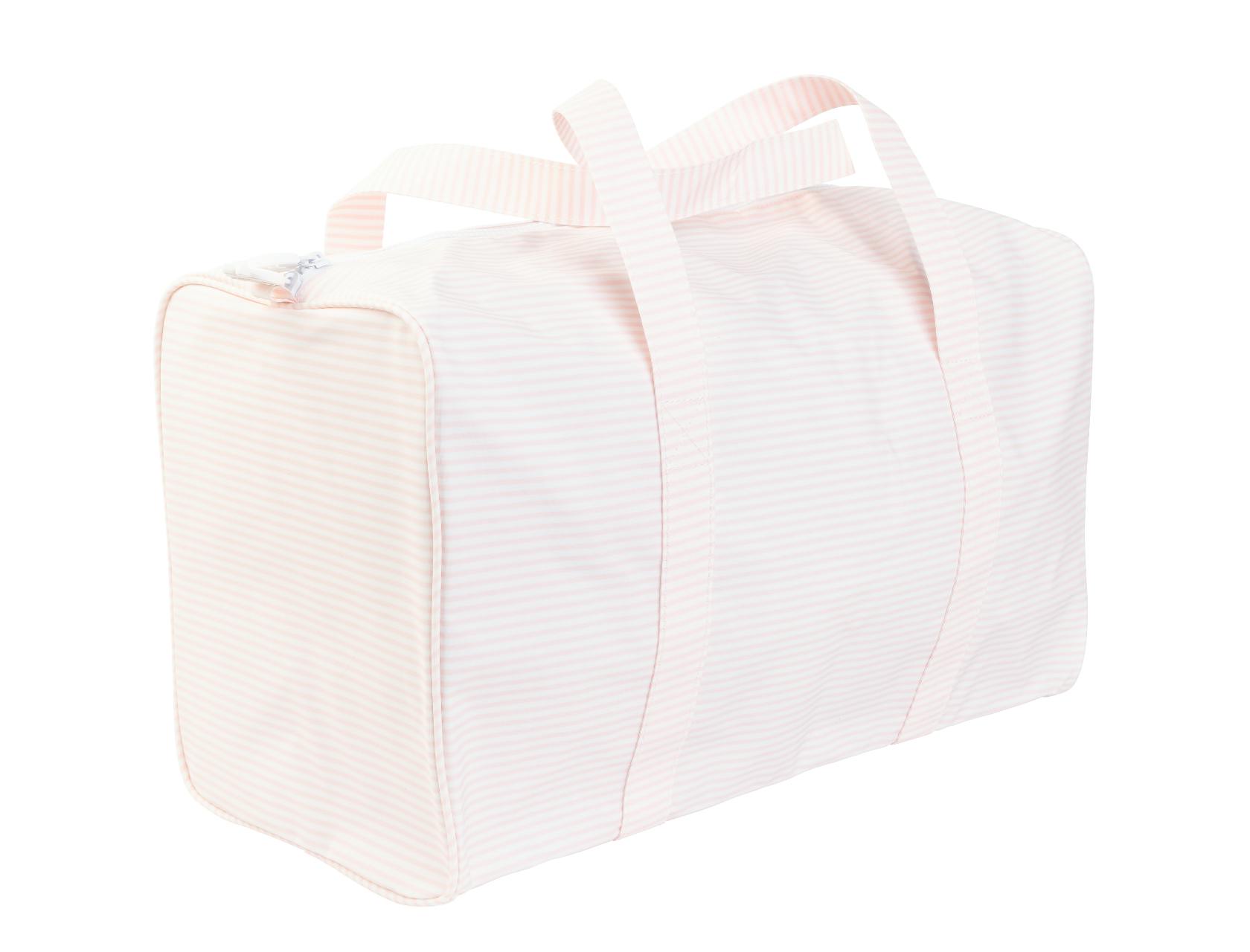 The Duffle Bag in Pink Stripe