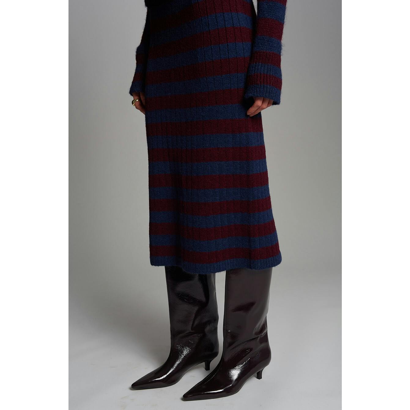 Pia Stripe Tube Skirt