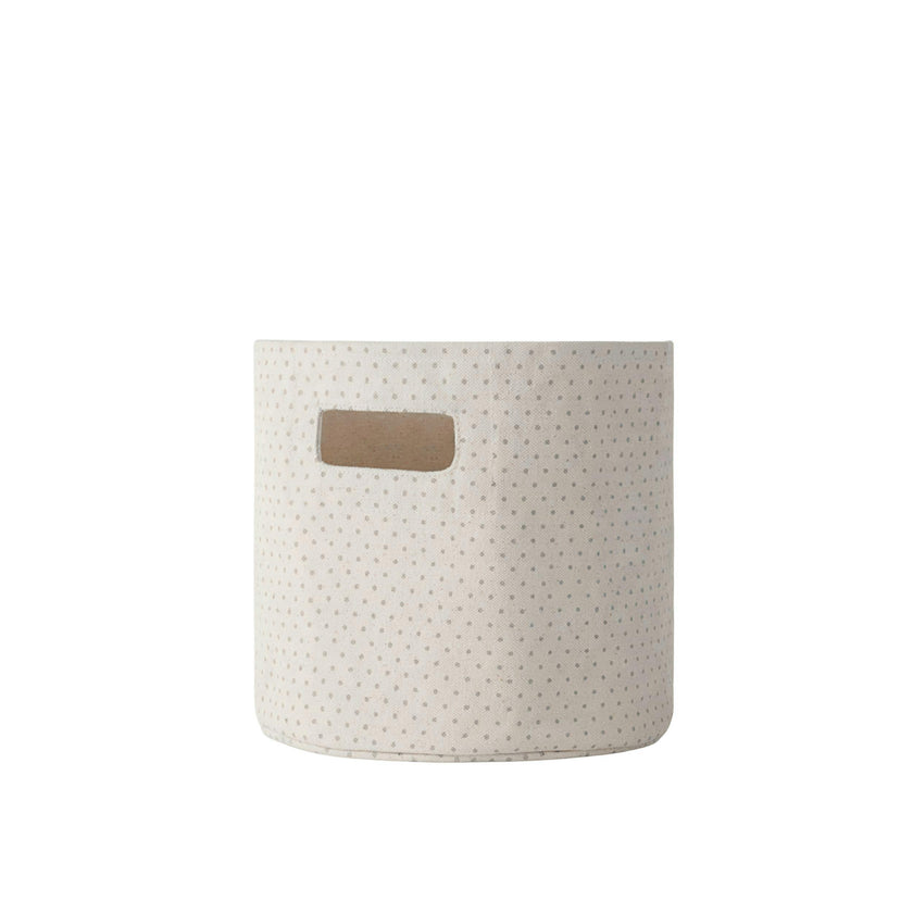 Printed Basket Mini - Pin Dot Pebble