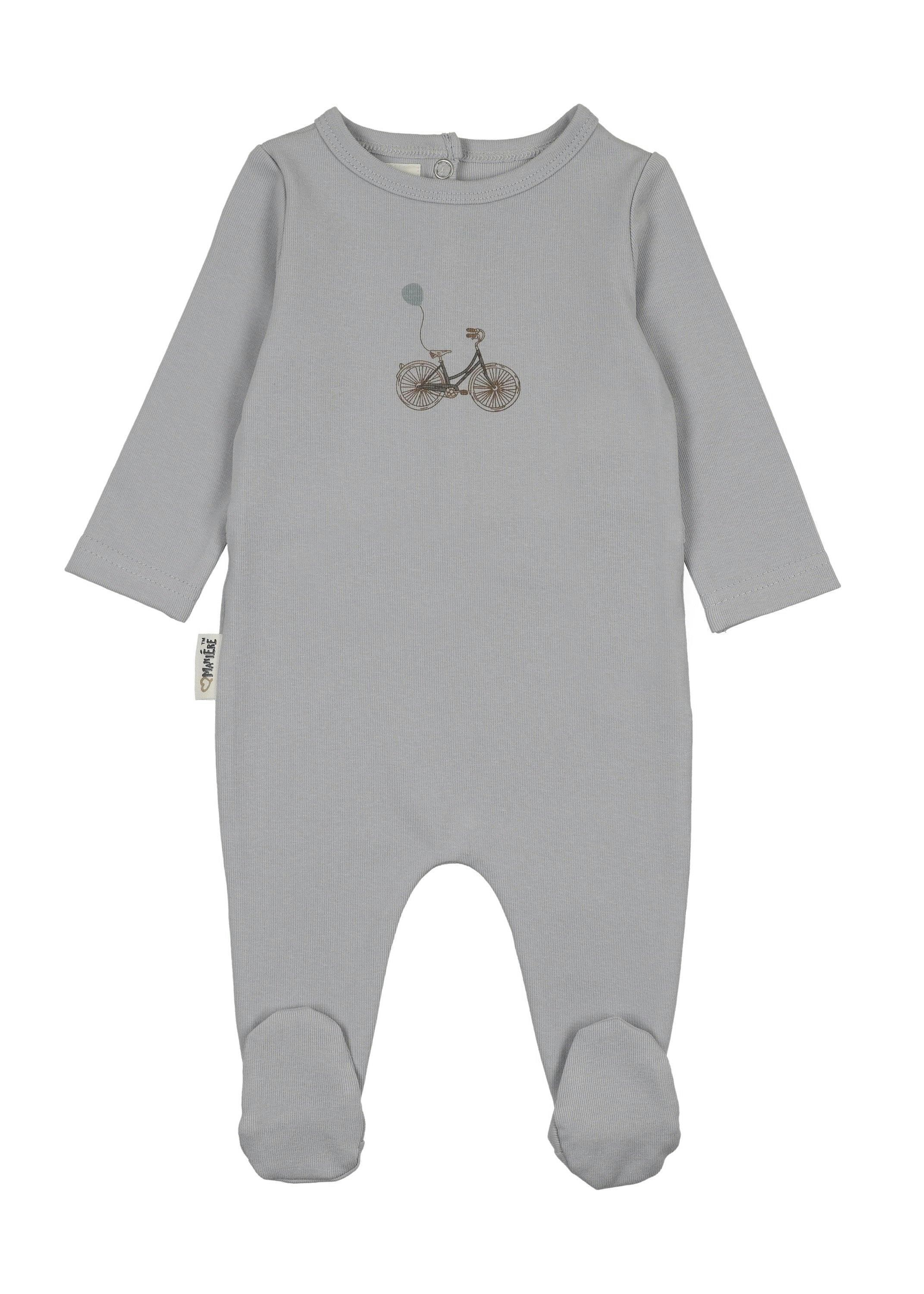Balloon Ride Footie, Dusty Blue
