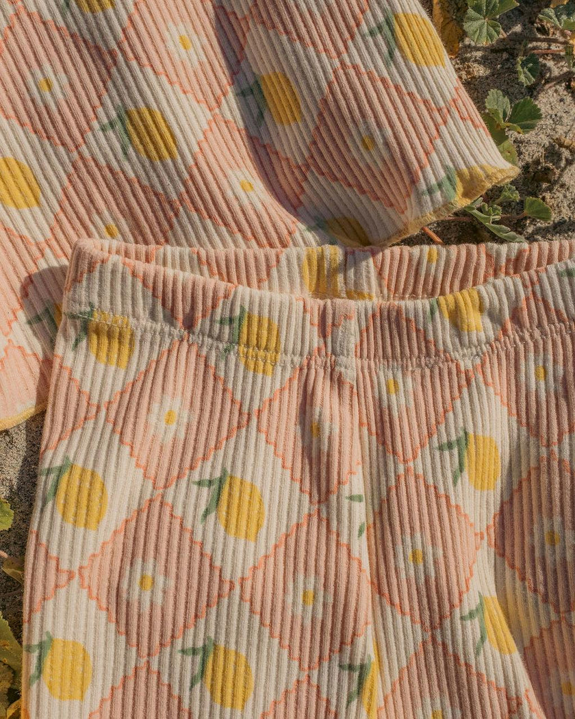 Sleeveless Biker Set in Lemon Twist