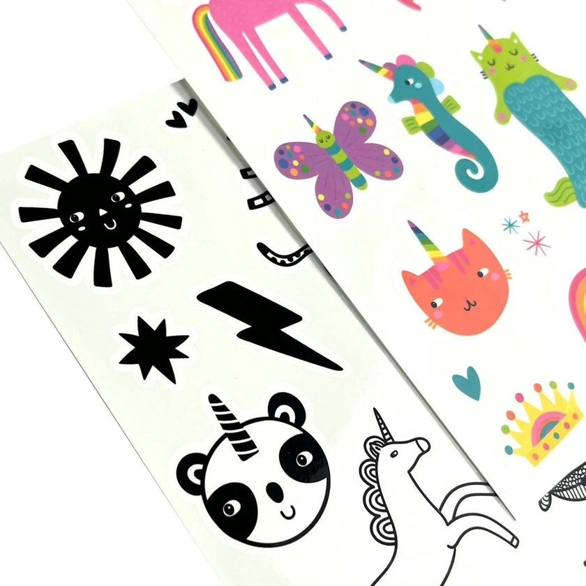 Mini Tattoo Palooza Temporary Tattoos - Unicorn Party