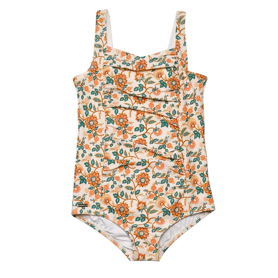 Vintage Girls 1 Piece Swimsuit | UPF + Recycled - In Bloom