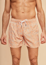 Orange Flowers Men's Swim Shorts