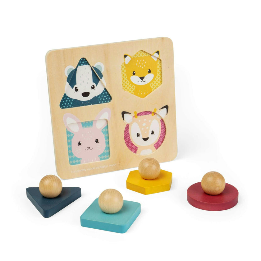 Woodland Animal Shape Matching Puzzle