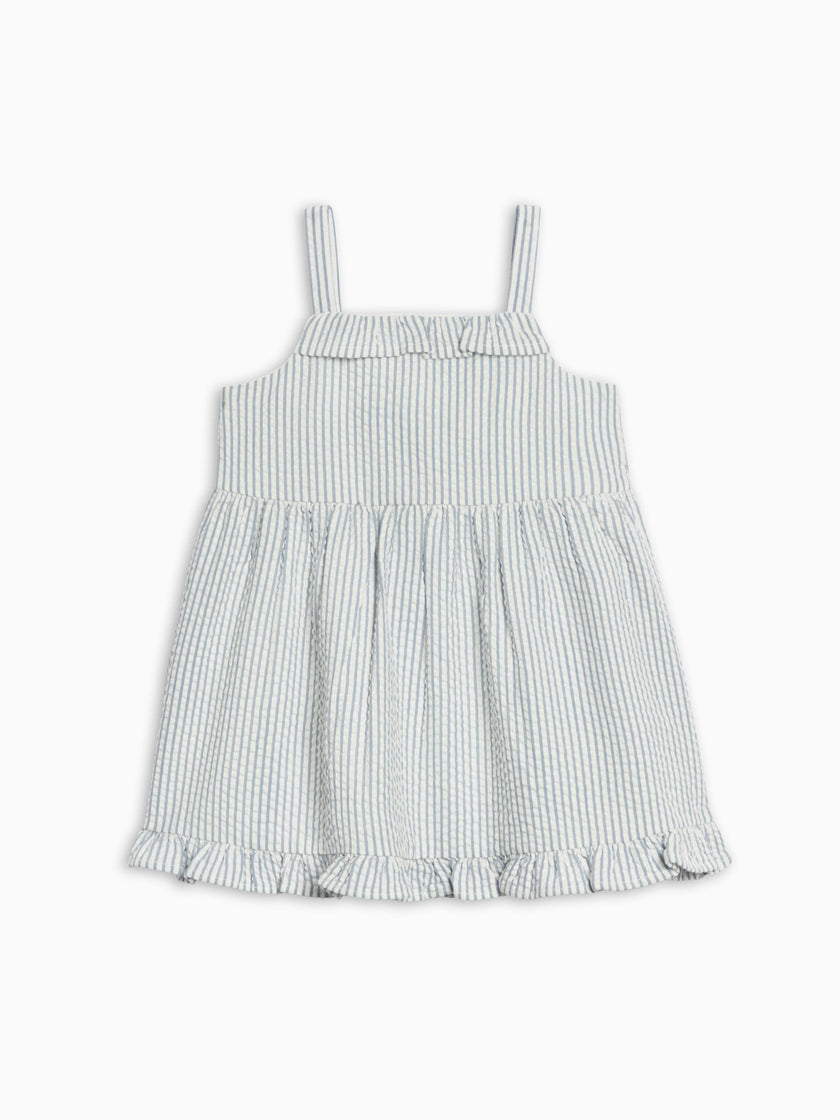 Juliette Seersucker Tank Dress - Shore Stripe / Sea
