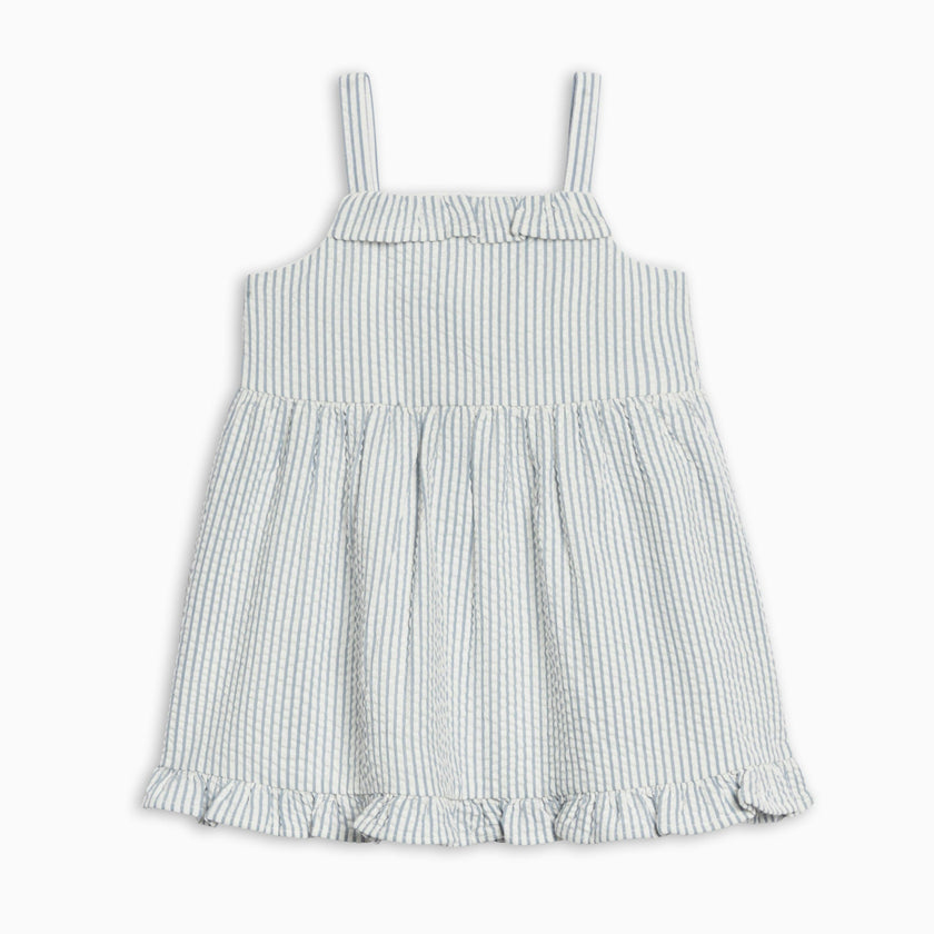 Juliette Seersucker Tank Dress - Shore Stripe / Sea
