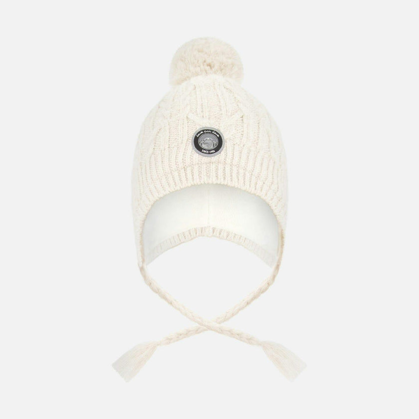 Lined Winter Hat with Pompom