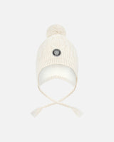Lined Winter Hat with Pompom