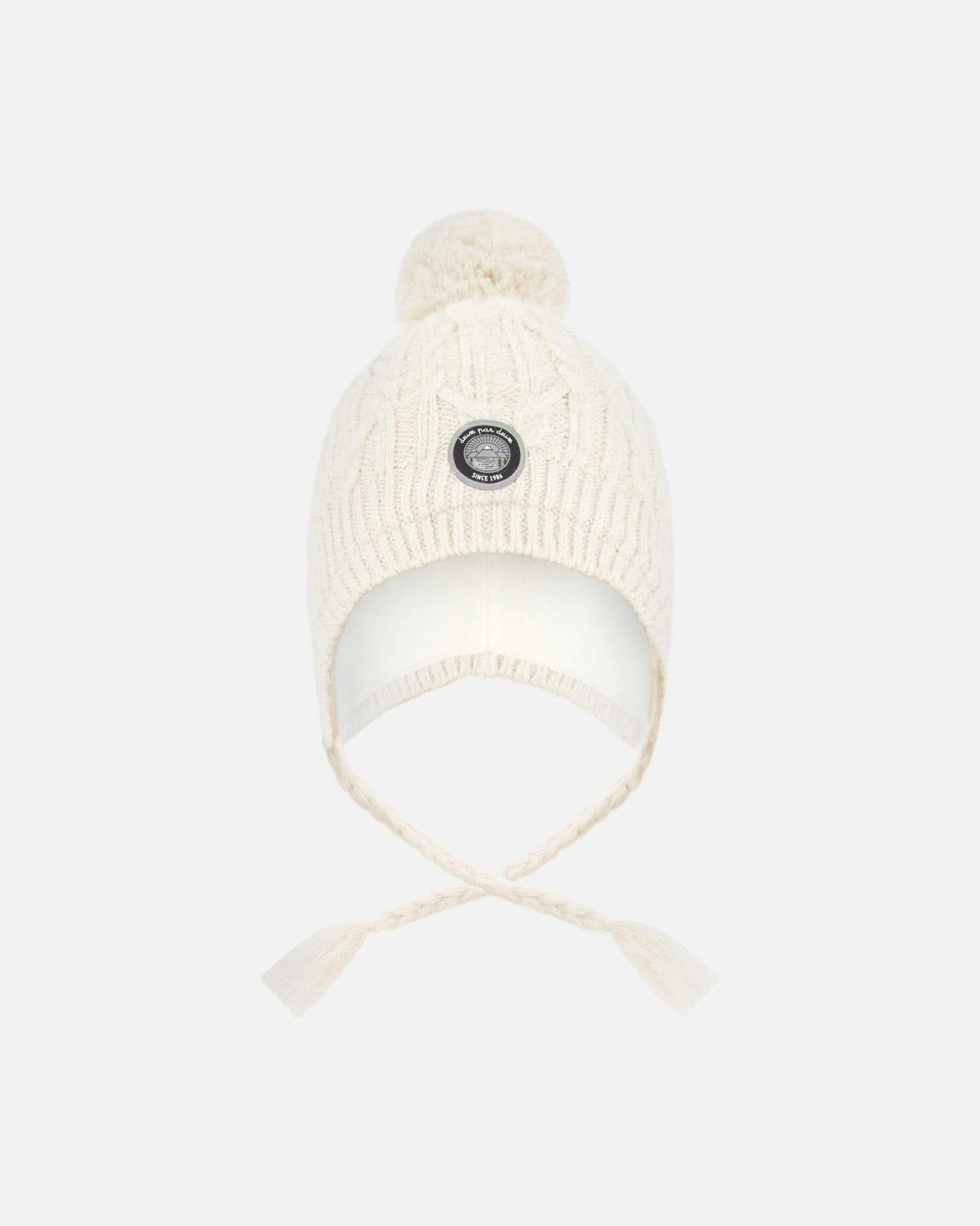 Lined Winter Hat with Pompom
