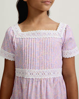 Girl's Twill Juliette Nightgown in Fleur Blush