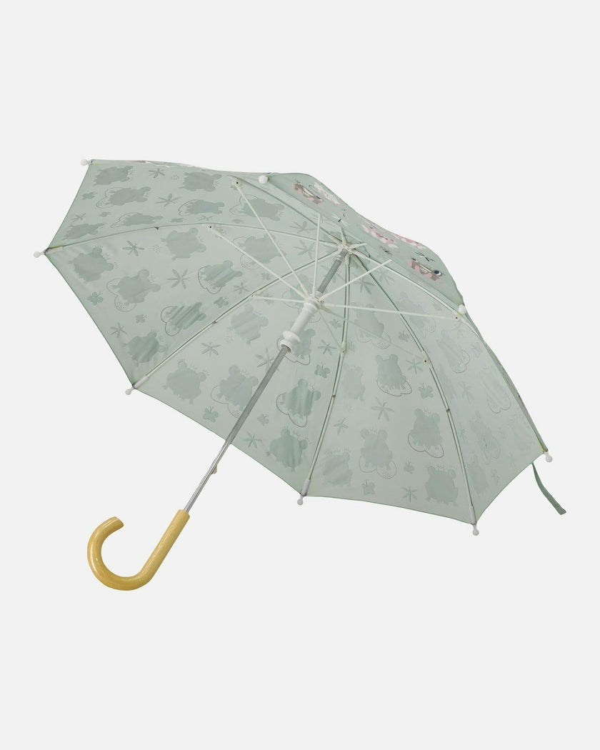 Color-Changing Umbrella Green Frog Print
