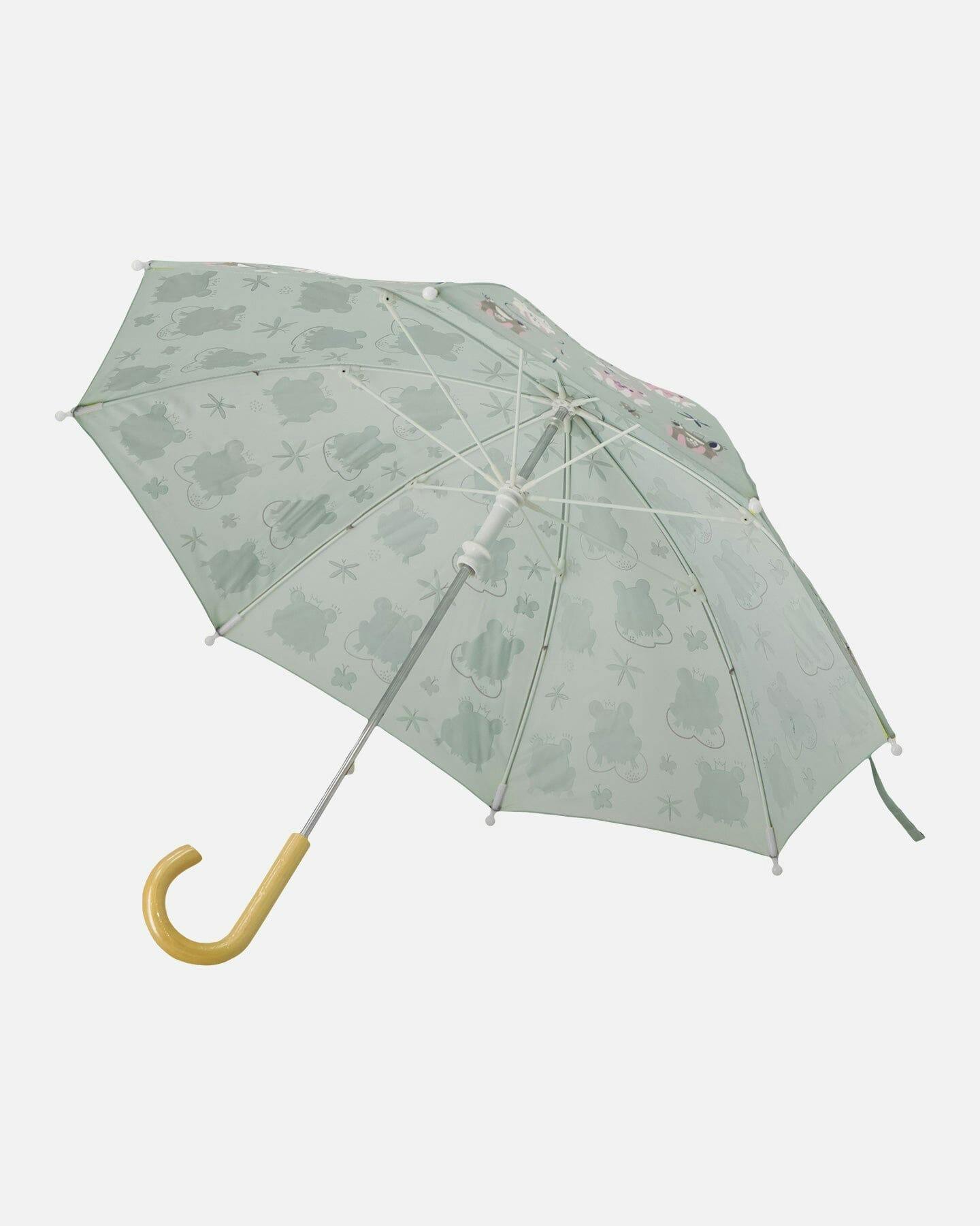 Color-Changing Umbrella Green Print