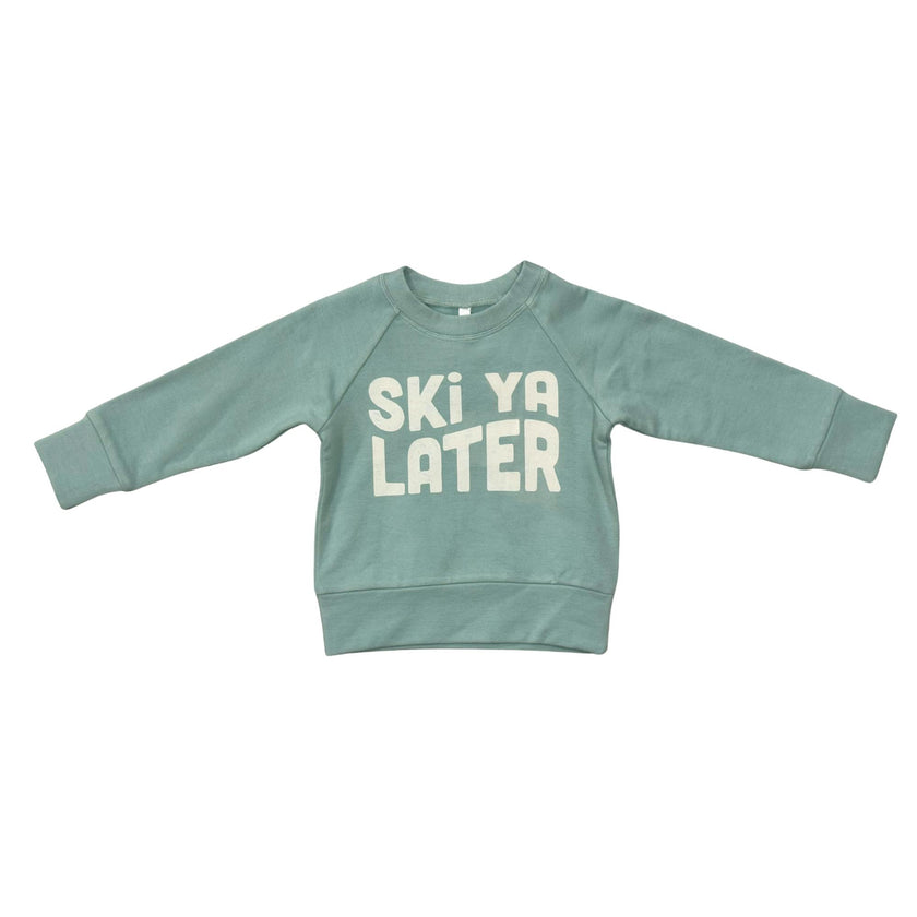 Boys Raglan Sweatshirt in Ski Ya Later