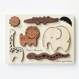 WOODEN TRAY PUZZLE - SAFARI ANIMALS - 2ND EDITION